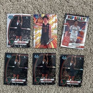 Jalil Bethea University of Miami set Topps Bowman U inserts and black waves